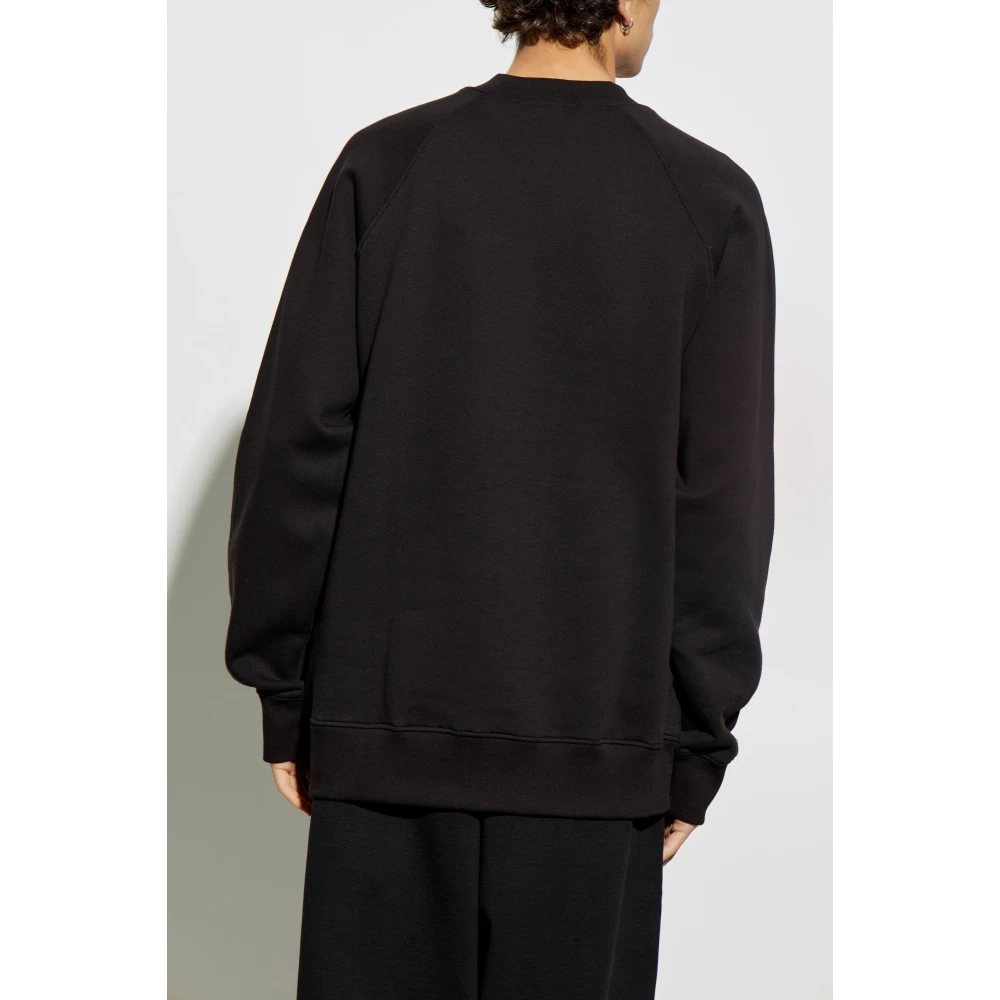 Versace Jeans Couture Sweatshirt met geborduurd logo Black Heren