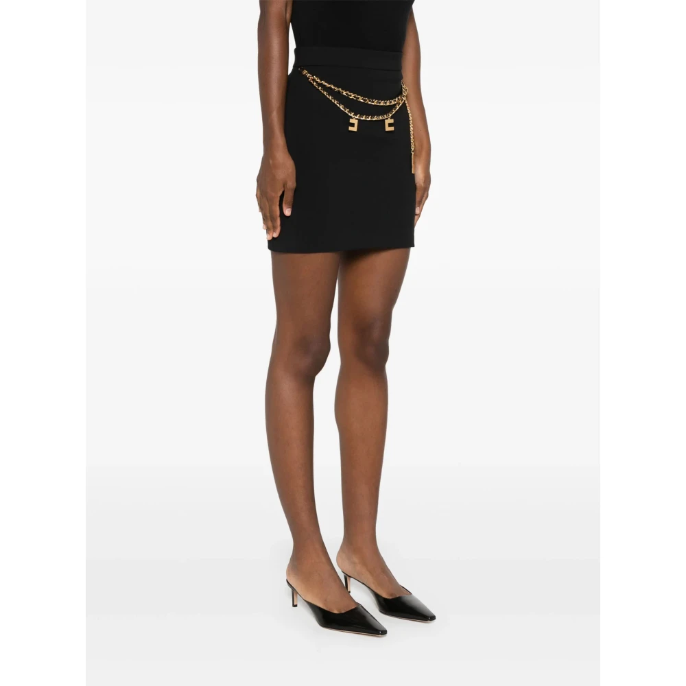 Elisabetta Franchi Zwarte Rok Black Dames