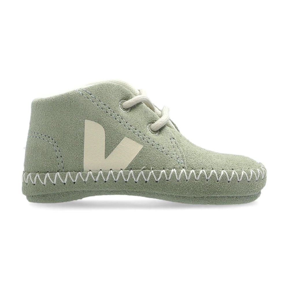 Veja Skor Baby Light ZZ Suede Green, Unisex