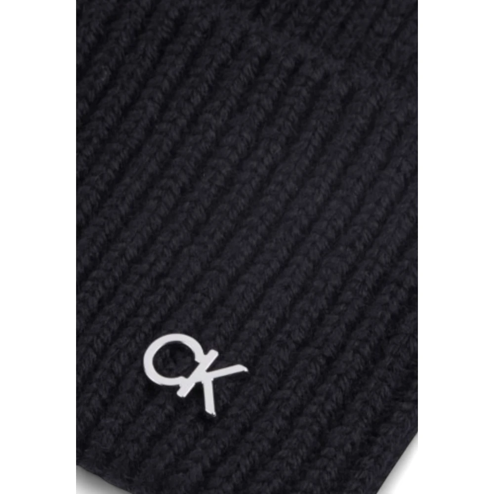 Calvin Klein Zachte Wol-Kasjmier Pet Black Dames