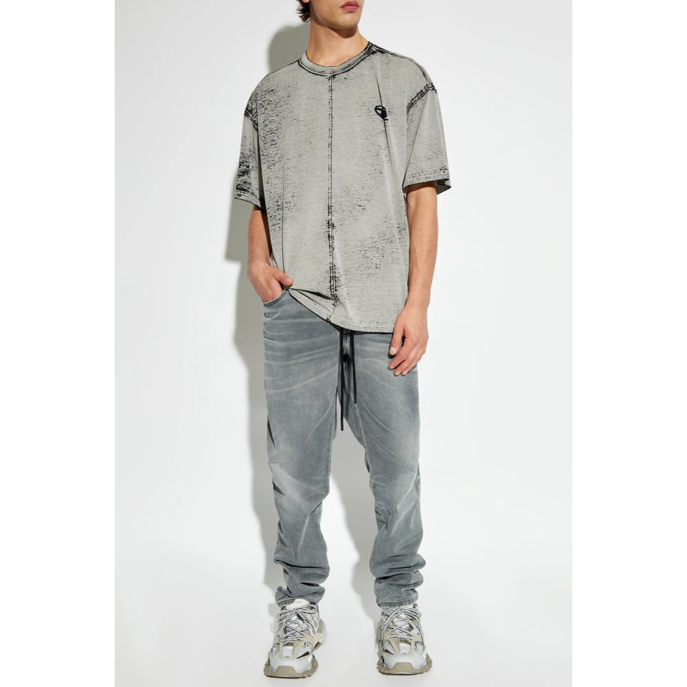 Diesel T-shirt T-Boxt-Dev Gray Heren
