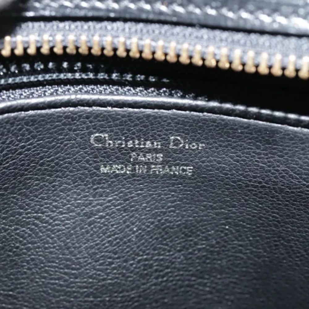 Dior Vintage Pre-owned Leather dior-bags Black Dames