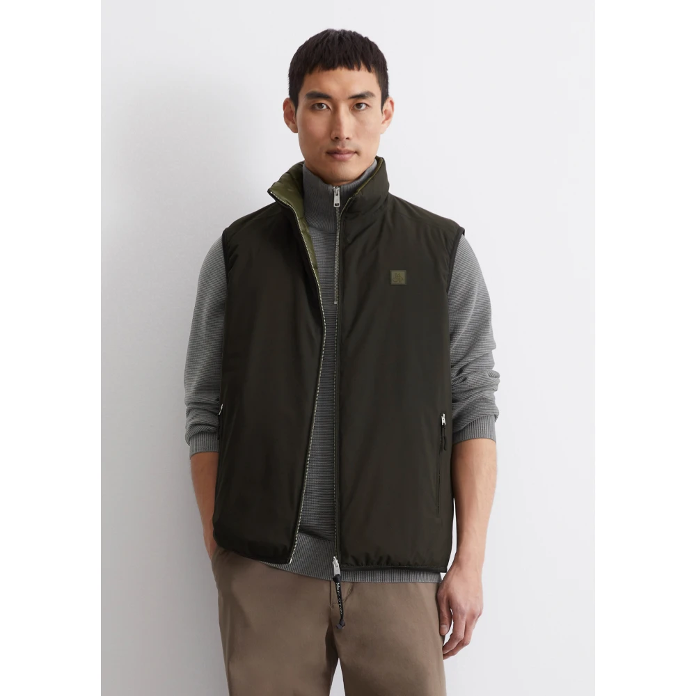 Marc O'Polo Omkeerbaar vest regular Black Heren