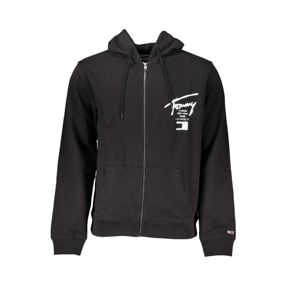 Tommy Hilfiger Men's Black Zip-Through Sweatshirt