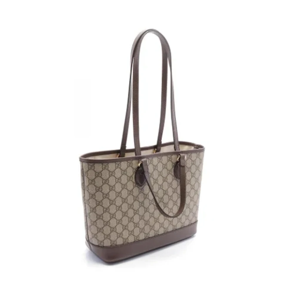 Gucci Vintage Pre-owned Leather shoulder-bags Beige Dames
