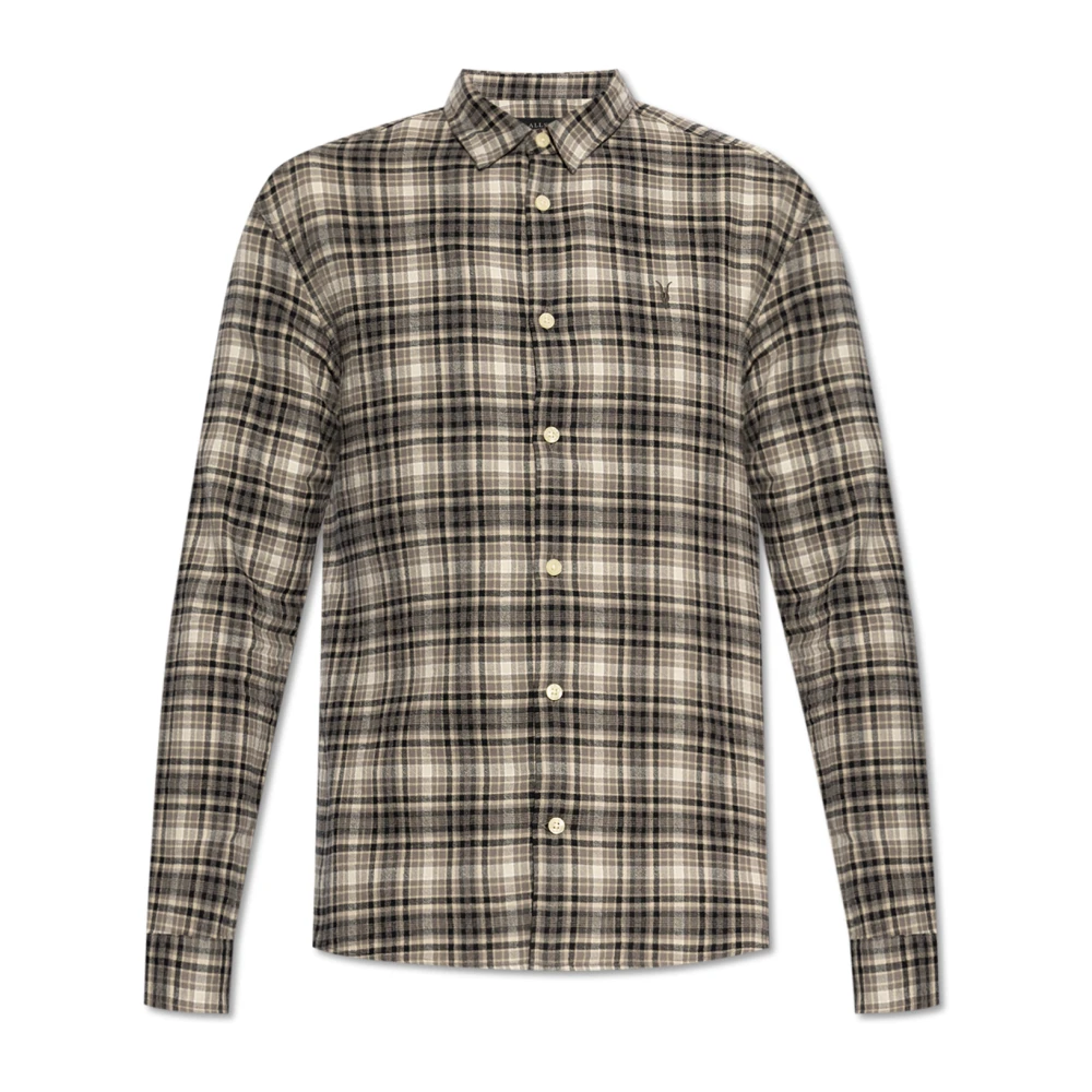 AllSaints Gratton Shirt Gray Heren