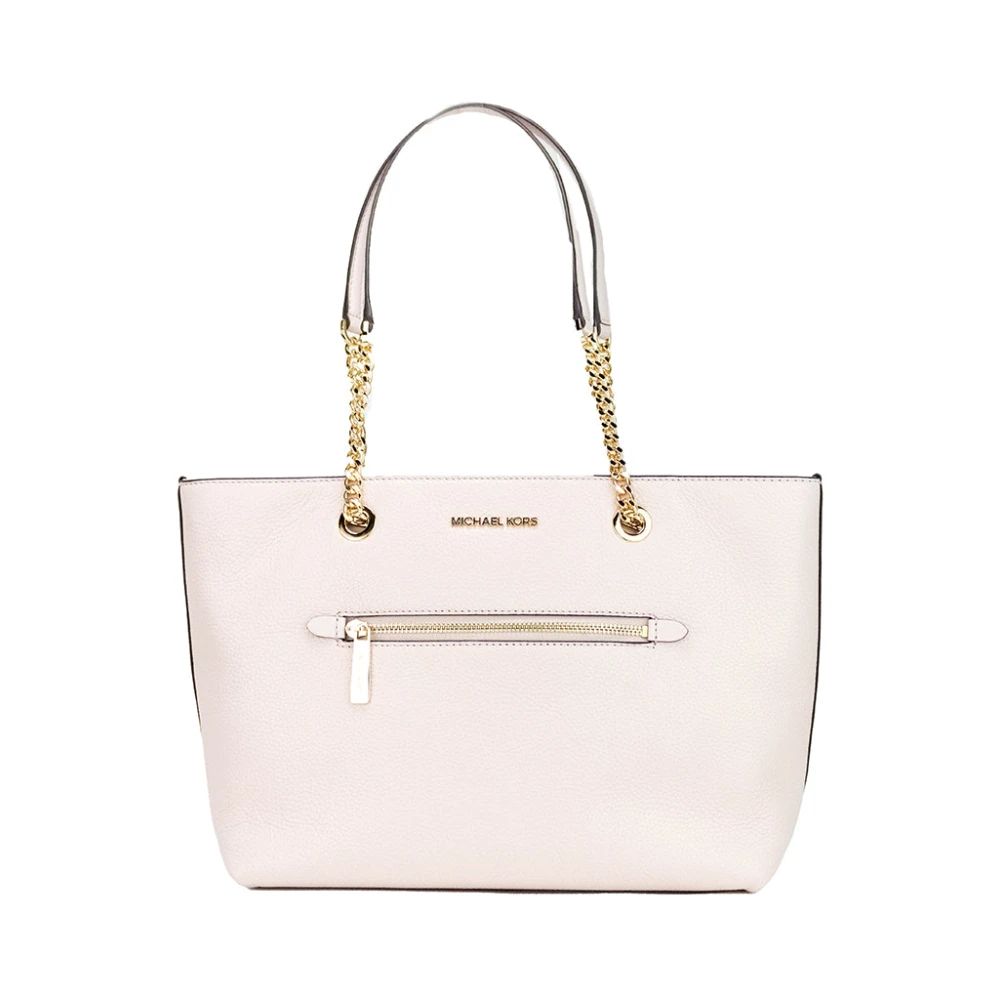 Michael Kors Front Zip Chain Tote Bag Handväska Pink, Dam