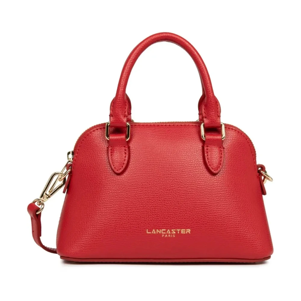 Lancaster Red Handbags, Female, One Size, Sac Demi Lune Zippé S Sierra Jia