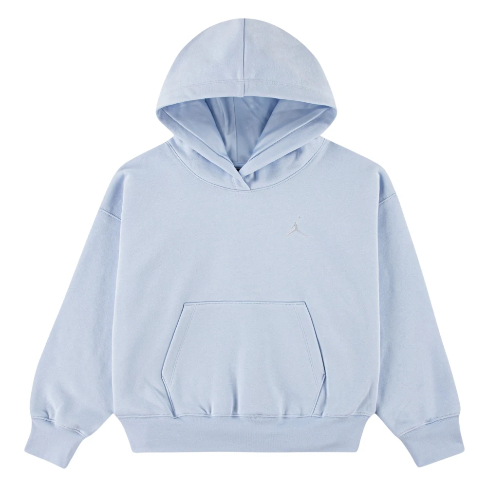 Jordan Girls Blue Wj Brooklyn Fleece Hoodie - Kids Sweatshirts - 8 Y - Kids
