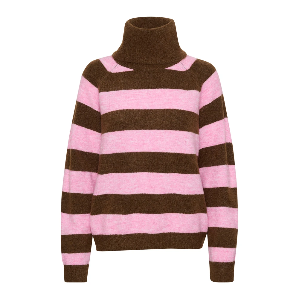 Saint Tropez Gestreepte Coltrui Trui Multicolor Dames