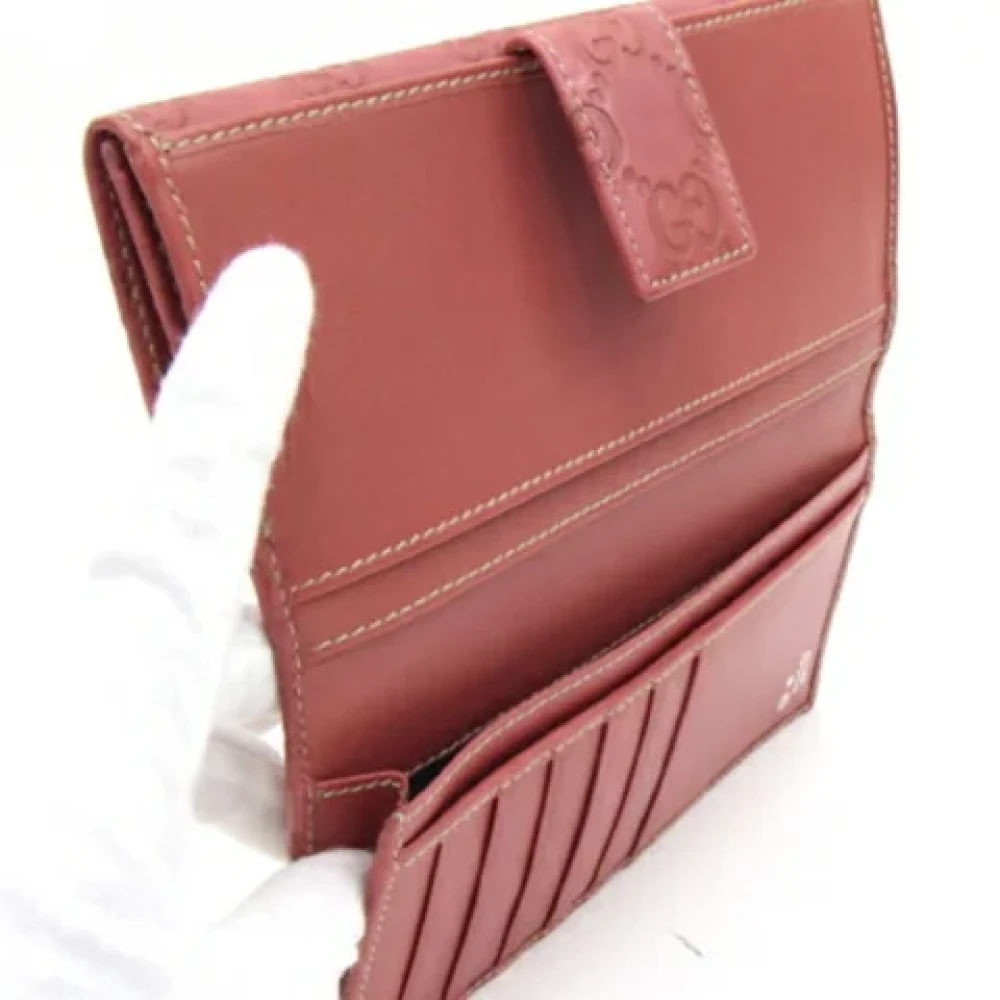 Gucci Vintage Pre-owned Leather wallets Pink Dames