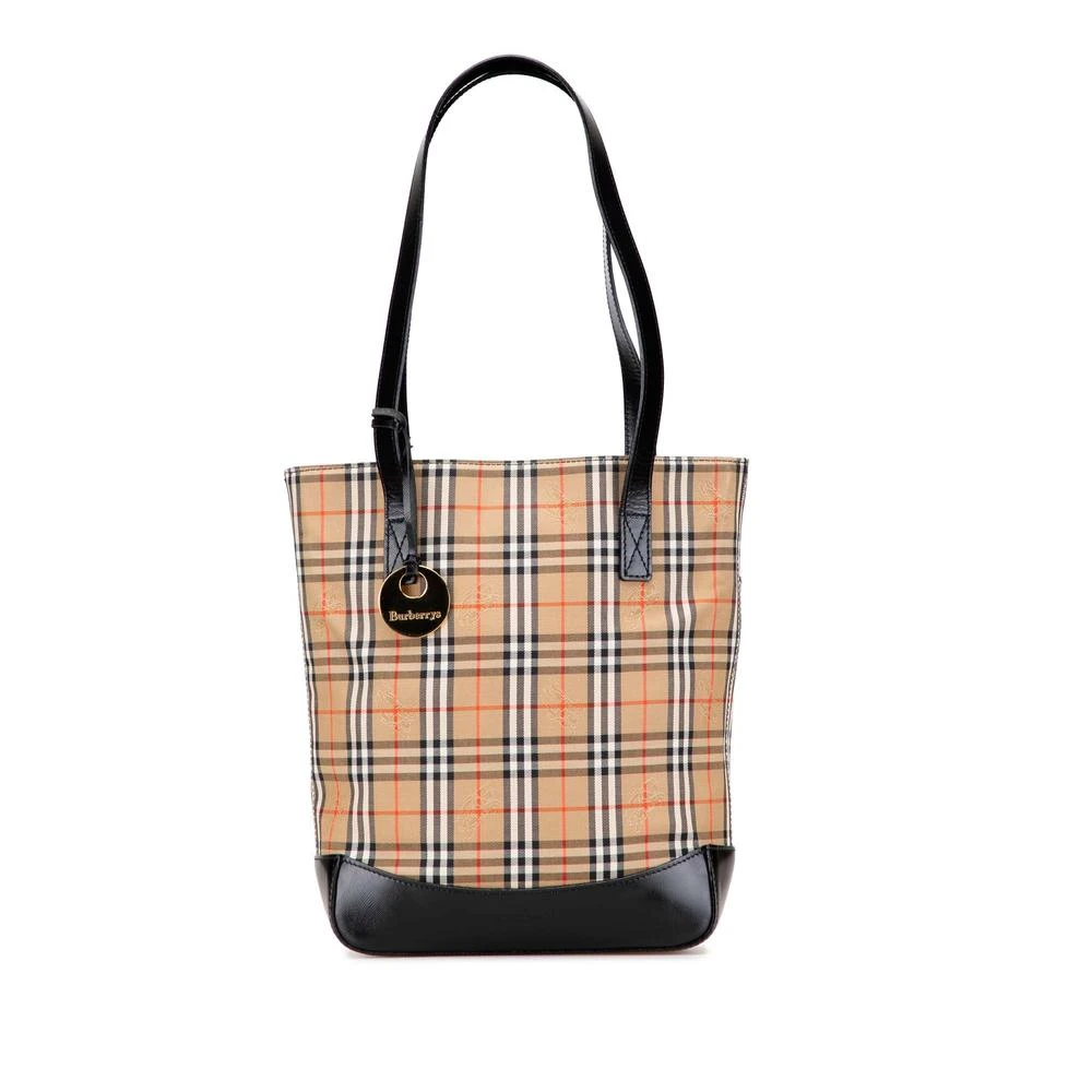 Burberry Vintage Women's Brown Pre-Owned Classic Plaid Tote Bag