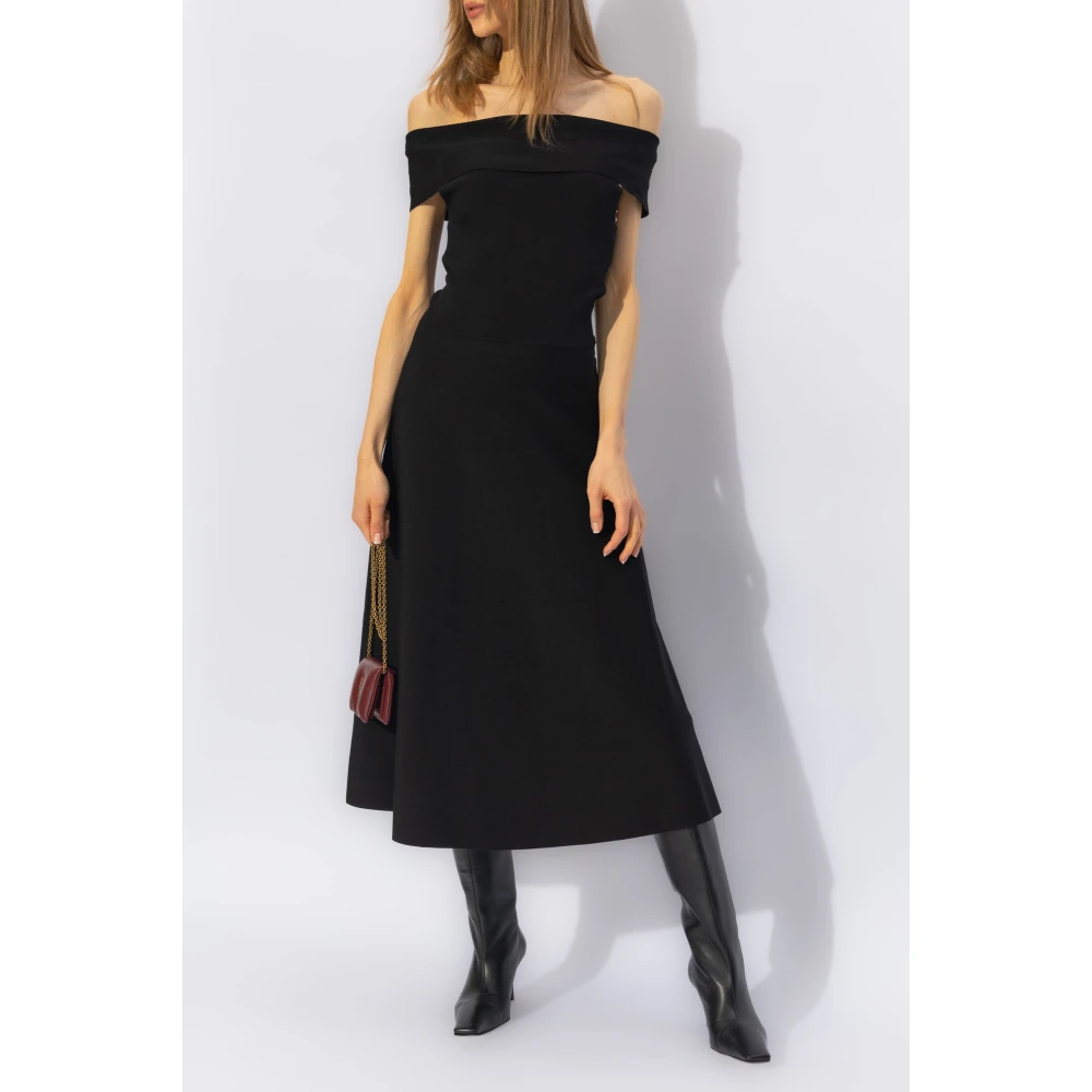 Fabiana Filippi Off-shoulder jurk Black Dames