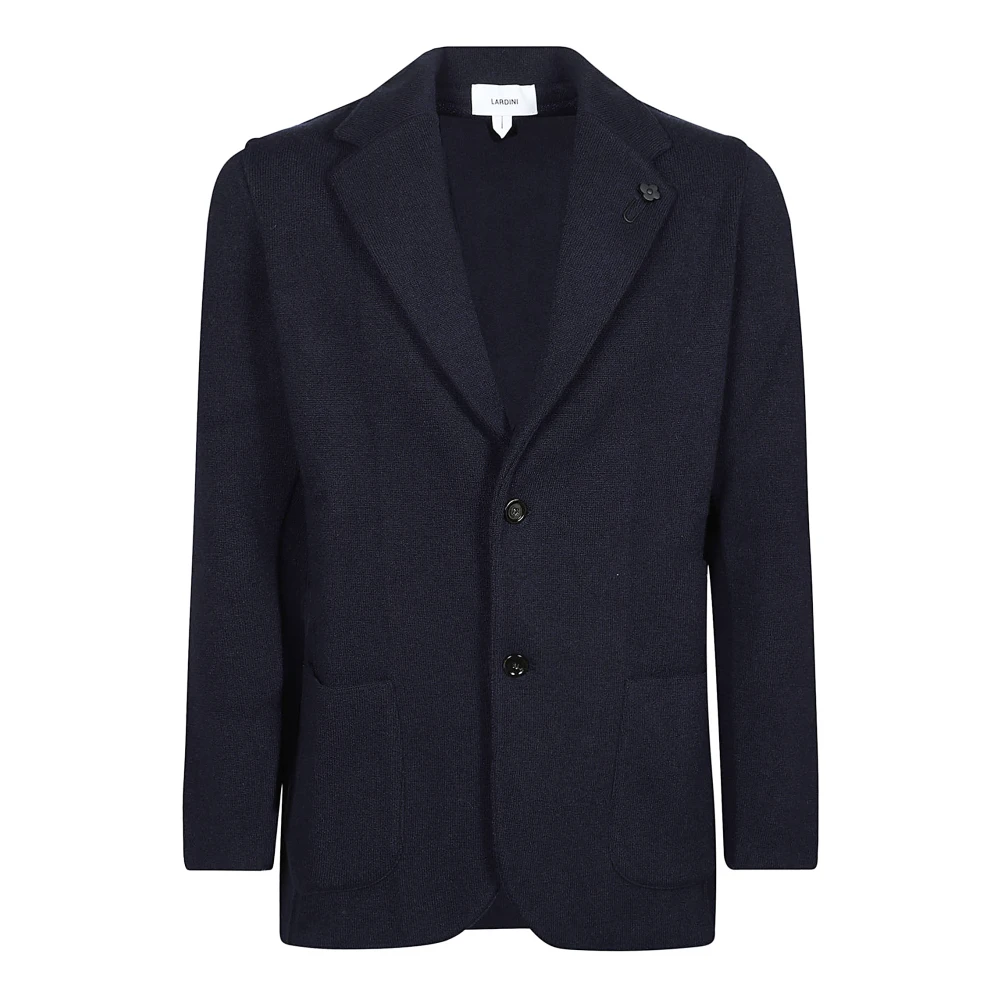 Lardini Stijlvolle Gebreide Jas Blue Heren