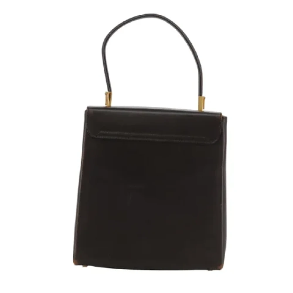 Salvatore Ferragamo Pre-owned Leather handbags Brown Dames