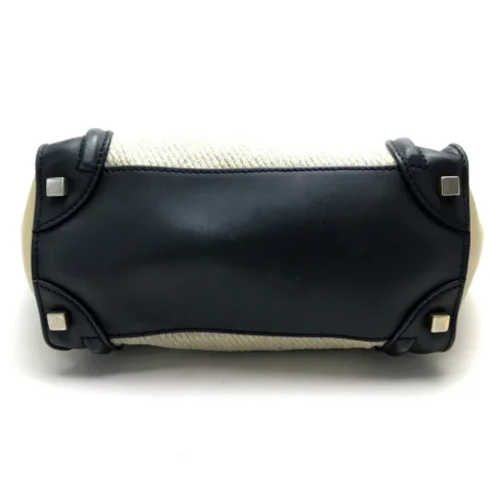 Celine Vintage Pre-owned Leather celine-bags Beige Dames