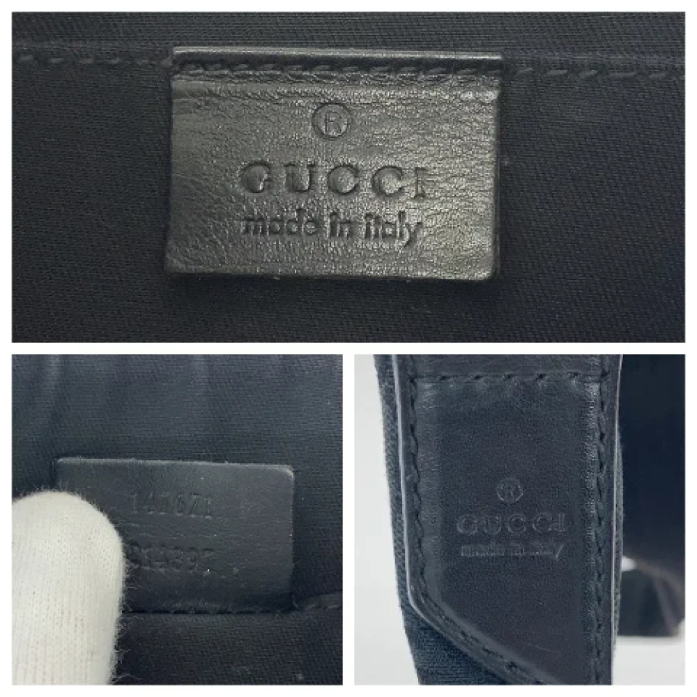Gucci Vintage Pre-owned Canvas crossbody-bags Black Dames