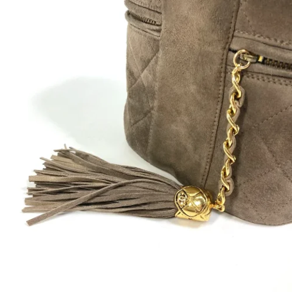 Chanel Vintage Pre-owned Suede chanel-bags Brown Dames