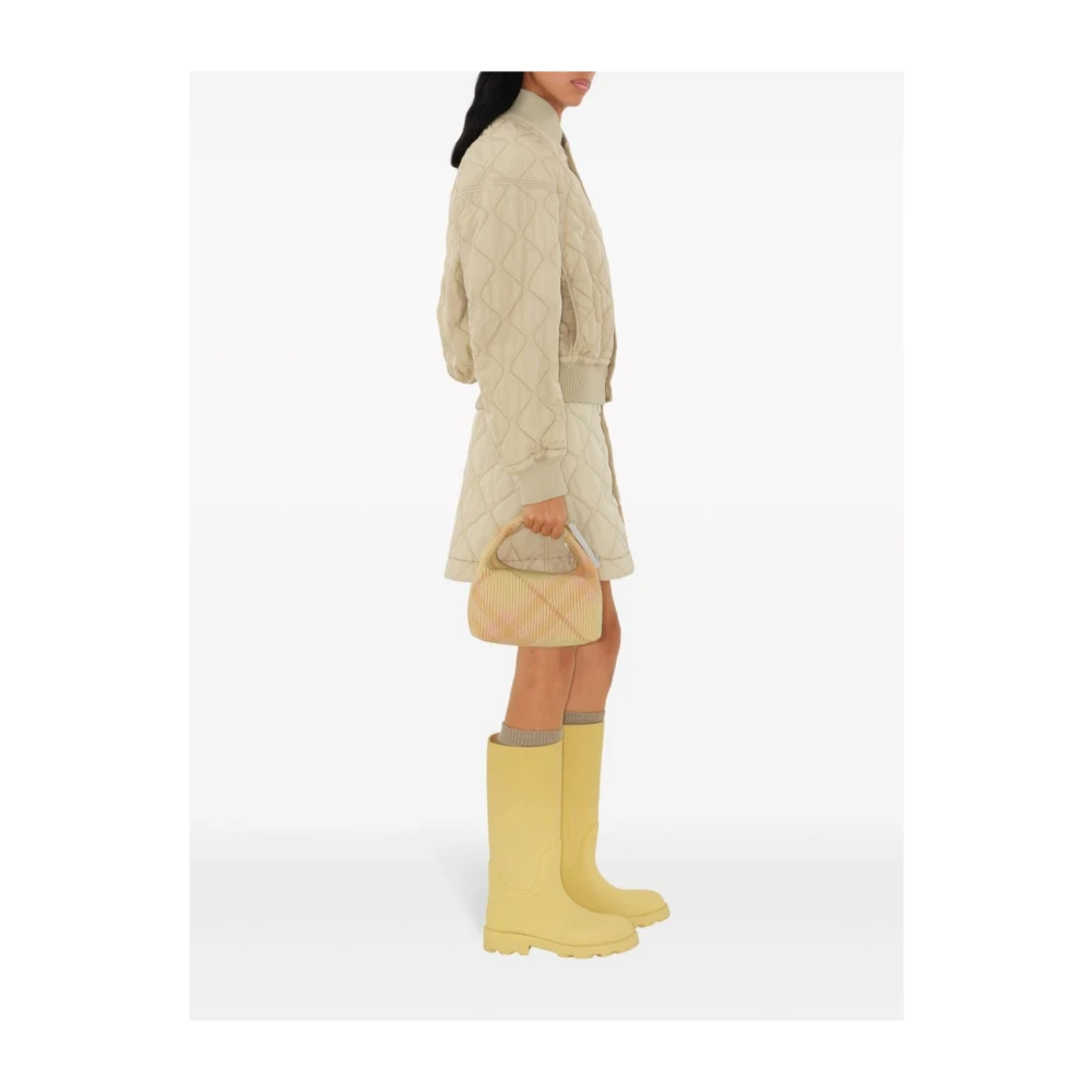 Burberry Roze Multicolor Gebreide Schoudertas Multicolor Dames