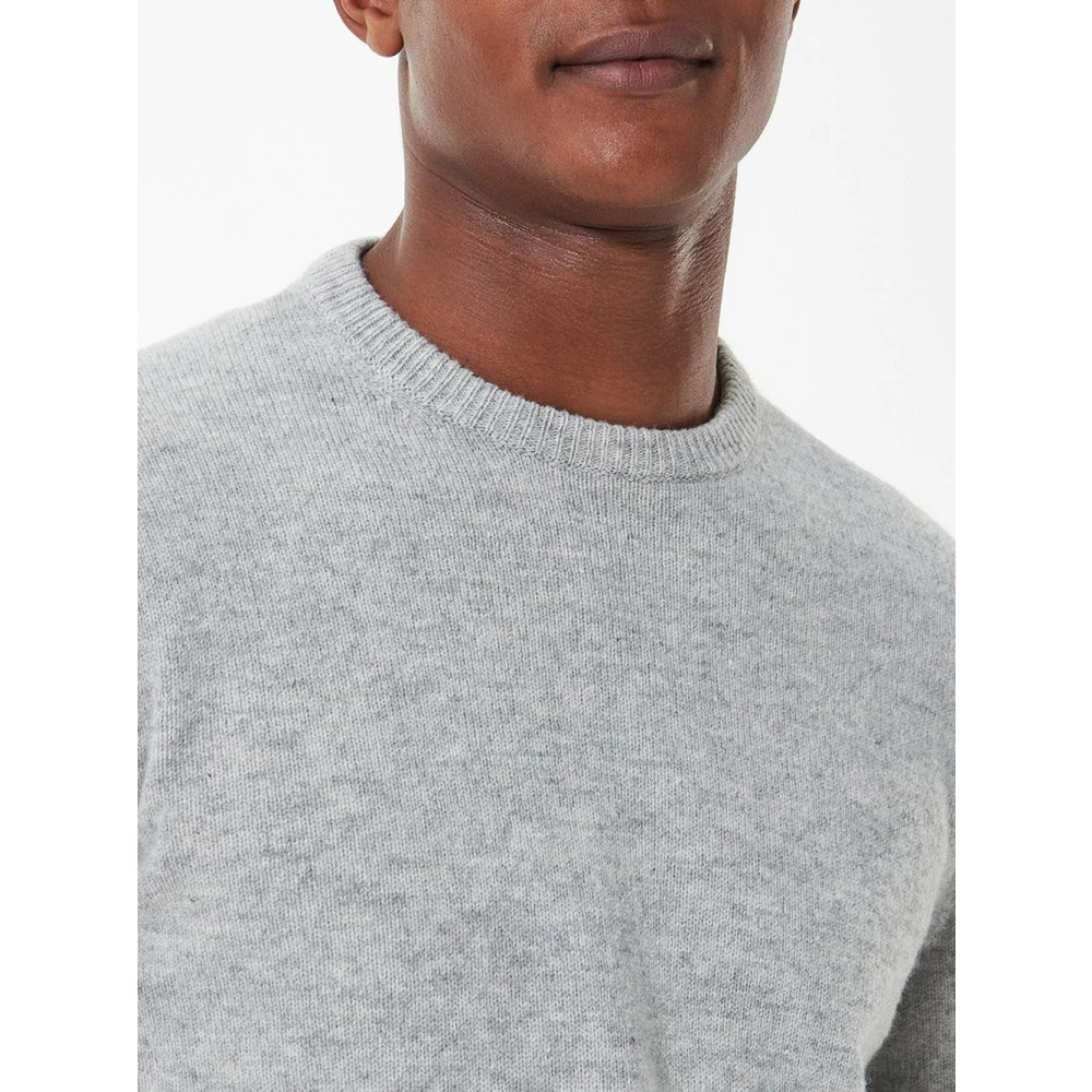 Barbour Essential Patch Crew Sweater Gray Heren