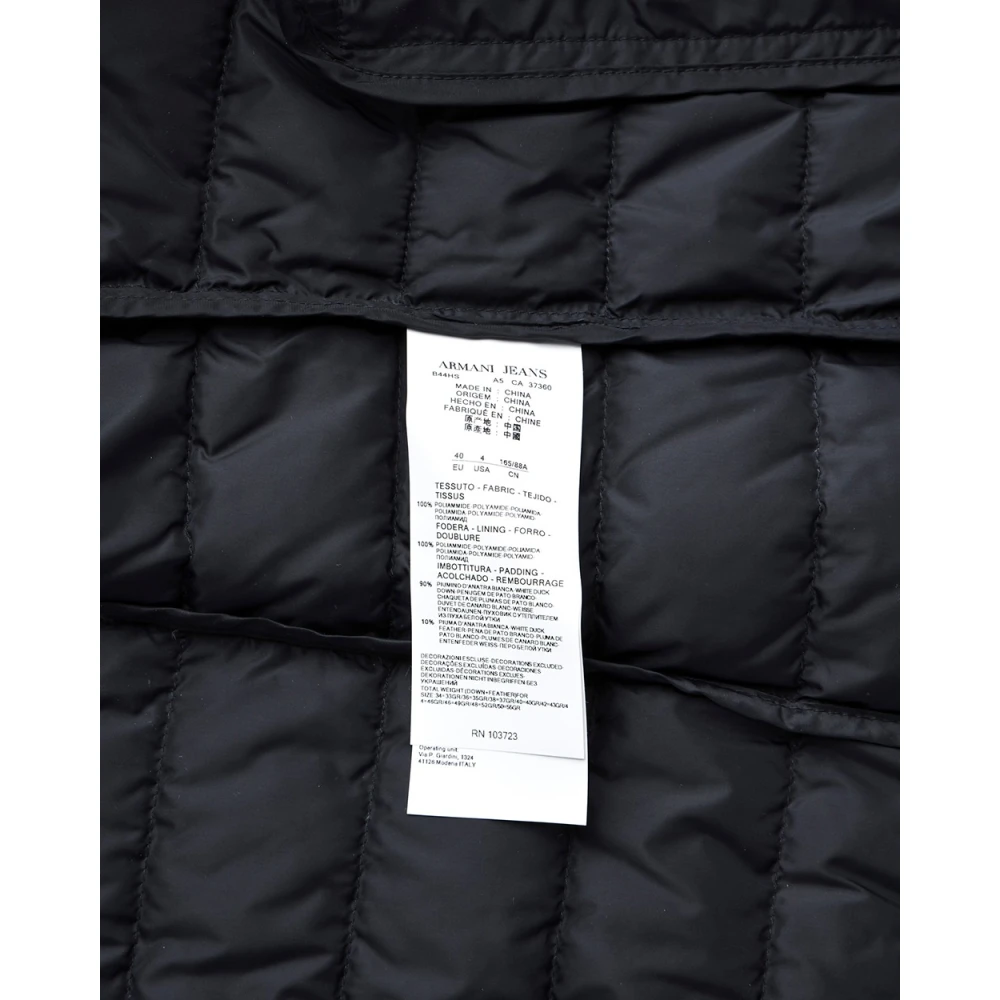 Armani Jeans Stijlvolle Denim Jack Black Dames