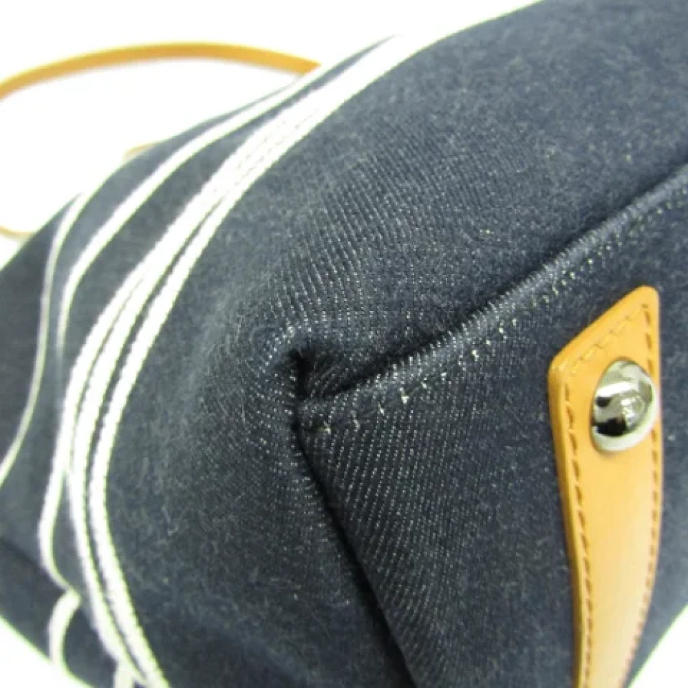 Chanel Vintage Pre-owned Leather chanel-bags Blue Dames