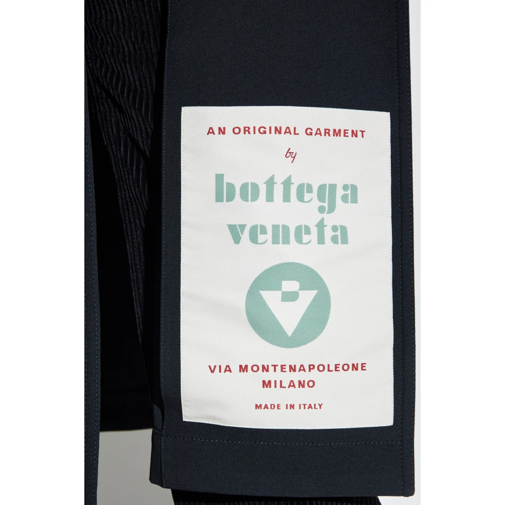 Bottega Veneta Dubbelrijige trenchcoat Blue Dames