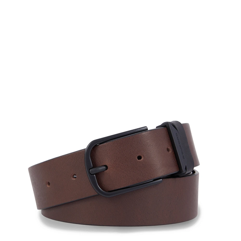 Piquadro Men's Brown ’S Belt With Prong Buckle - Belts - One Size - Accessories