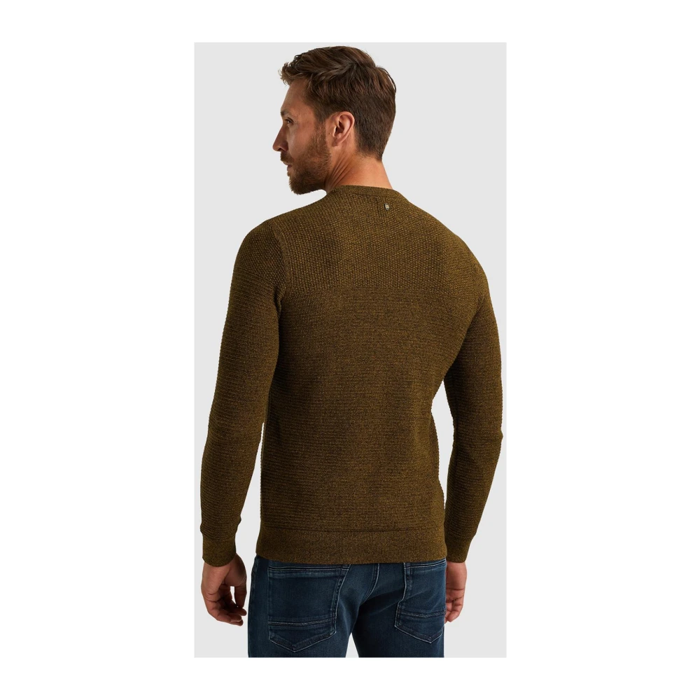PME Legend Gestructureerde katoenen trui Brown Heren