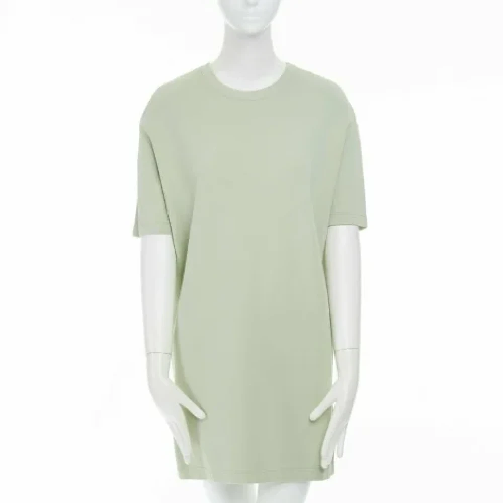 Valentino Vintage Pre-owned Cotton dresses Green Dames