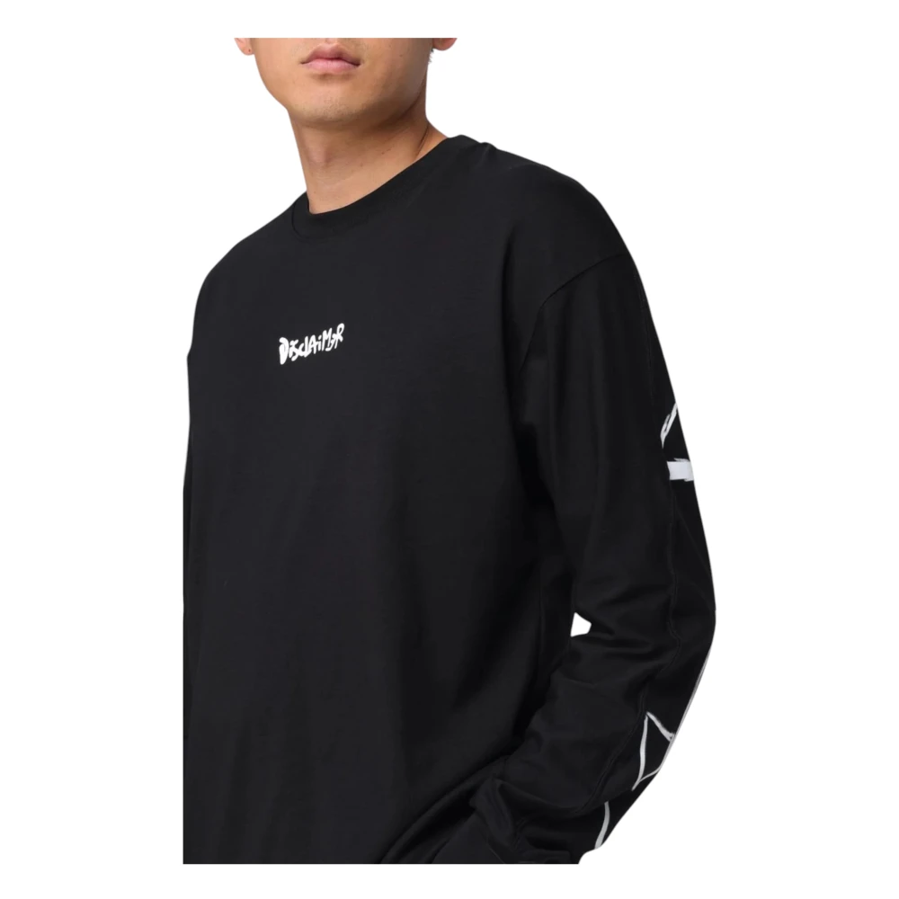 Disclaimer Katoenen Heren T-shirt Black Heren