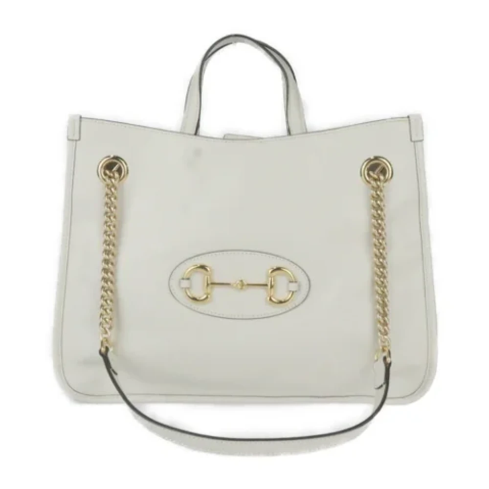 Gucci Vintage Pre-owned Leather shoulder-bags White Dames