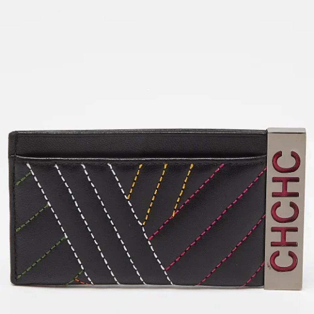 Carolina Herrera Pre-owned Leather wallets Black Dames