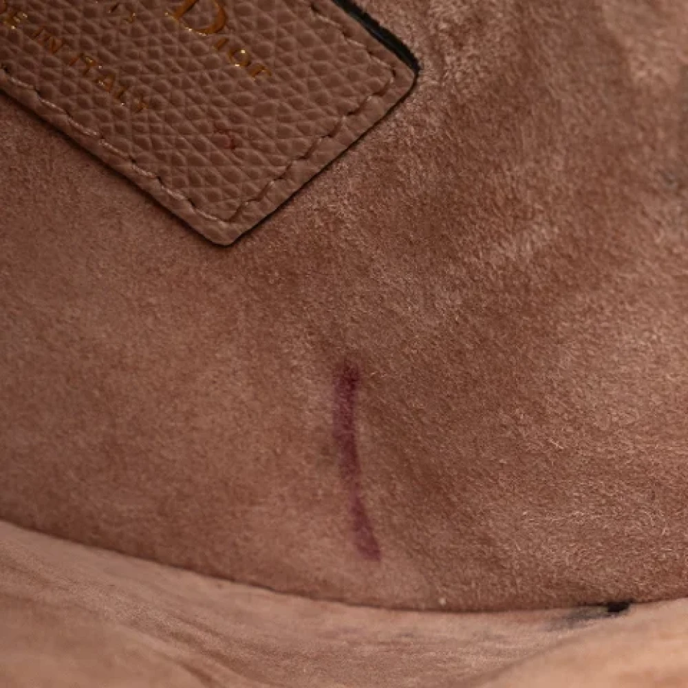 Dior Vintage Pre-owned Leather shoulder-bags Brown Dames