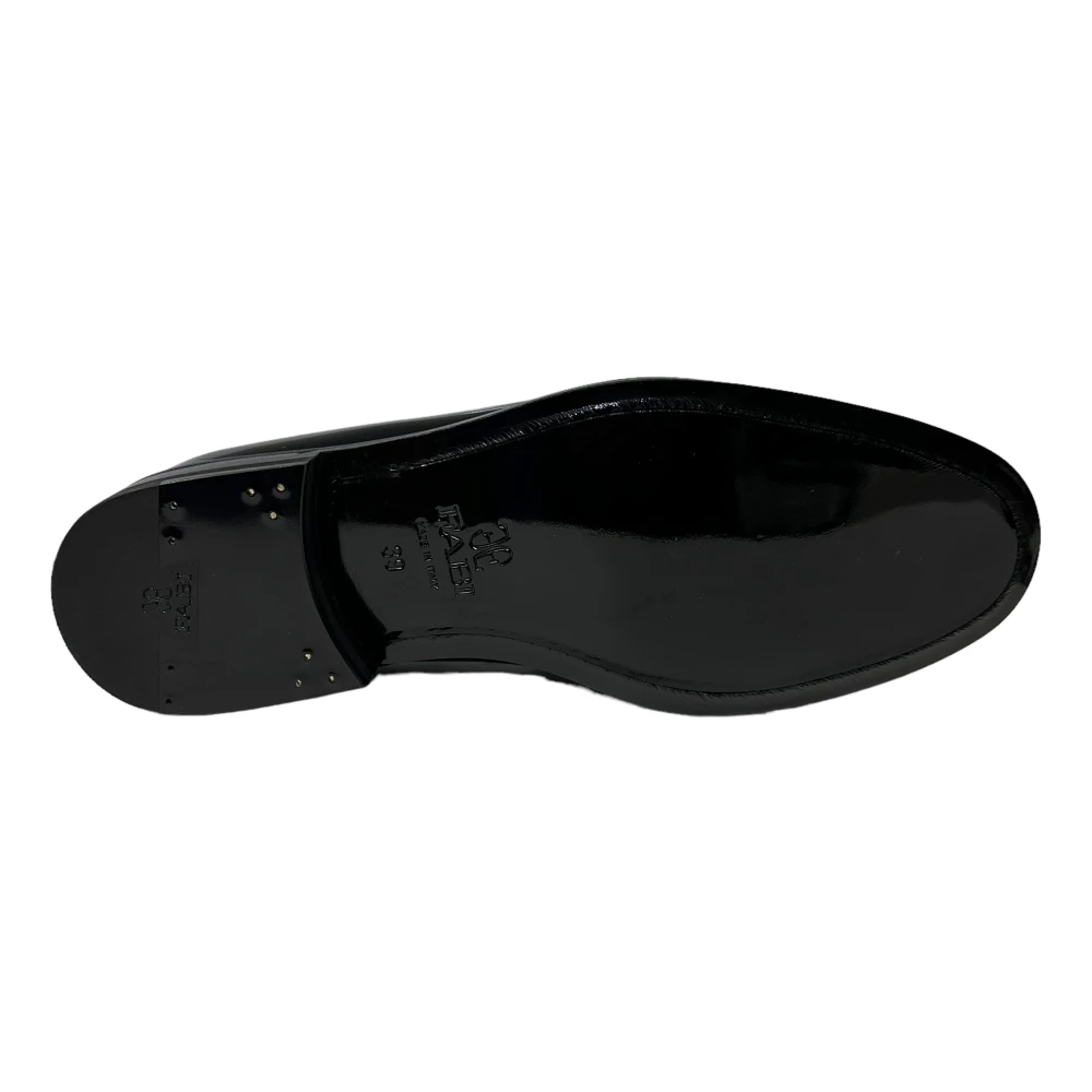 Fabi Formele metropool mocassin in zwart lakleer Black Heren