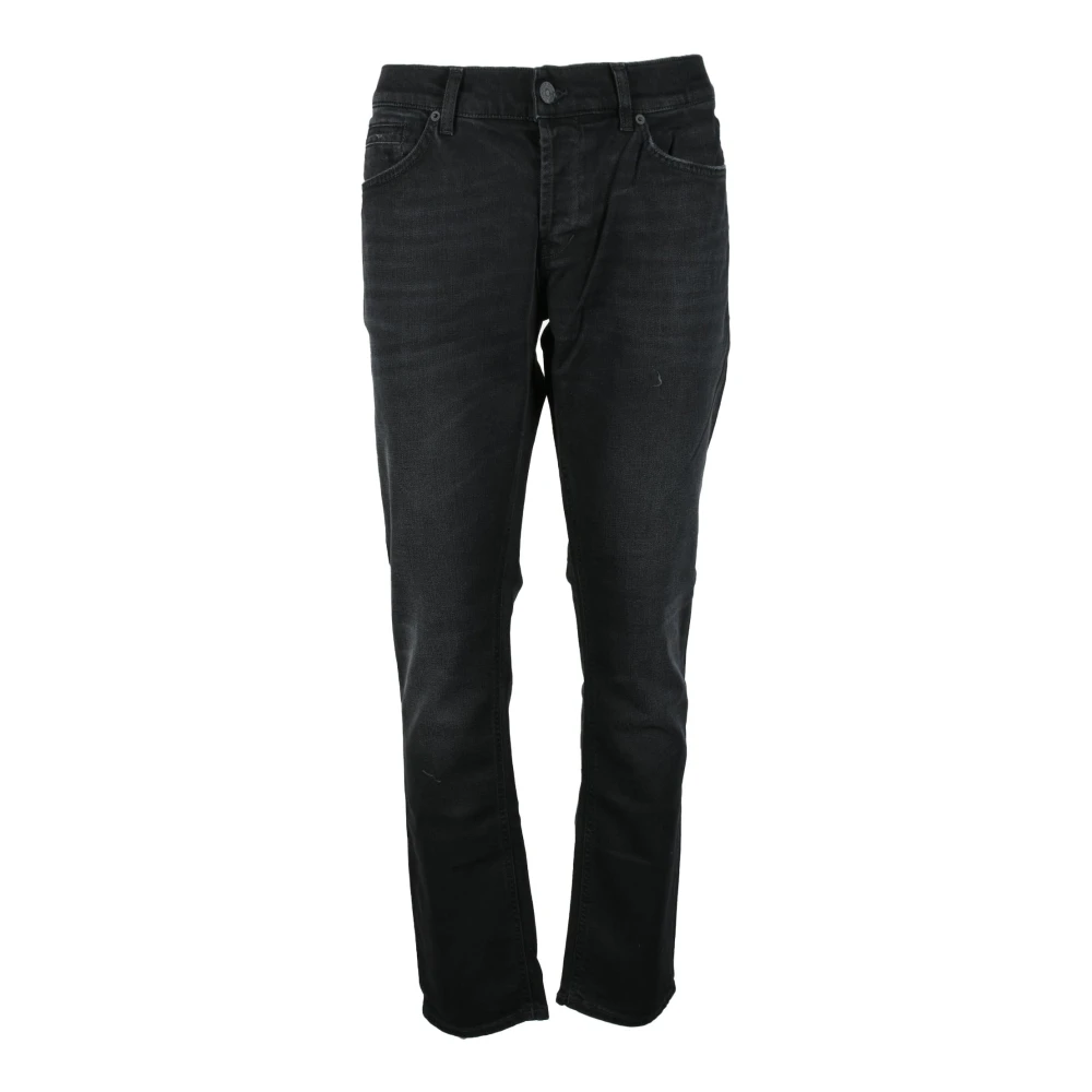 Dondup George Straight Elastische Jeans Black Heren