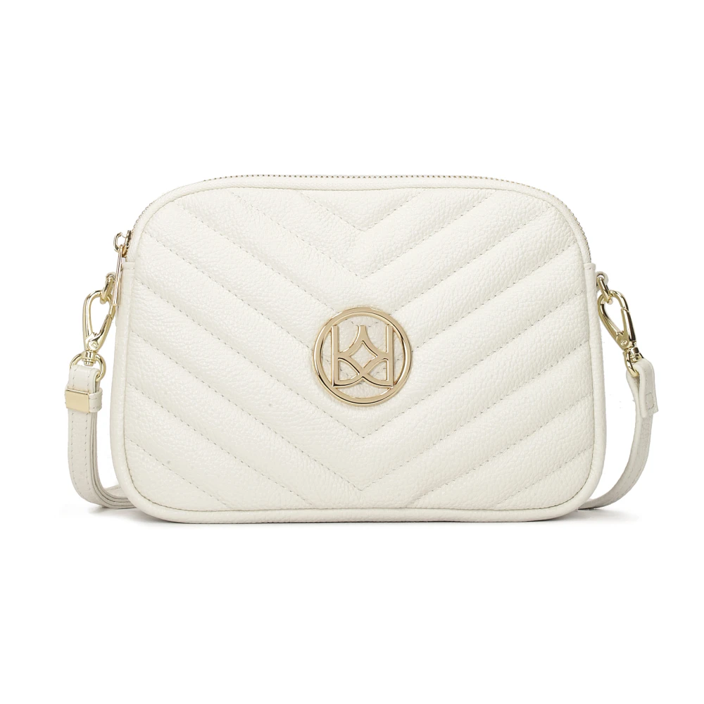 Kazar Kleine witte handtas aan een riem White Dames