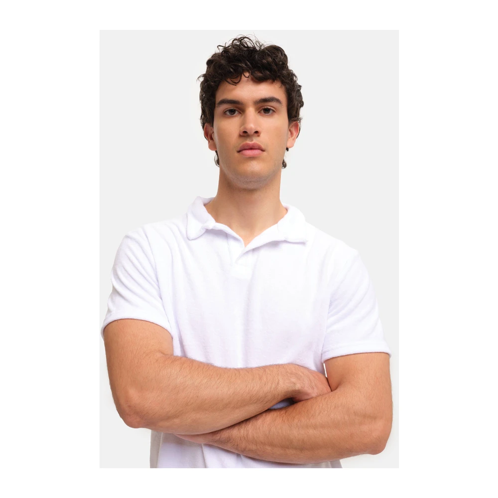 Peninsula Luxe Katoenen Polo Shirt White Heren
