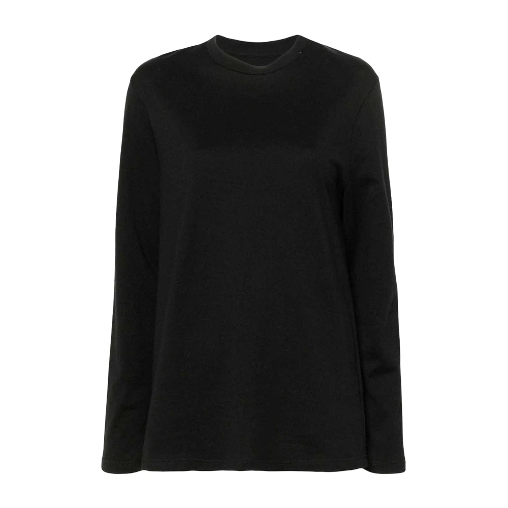 Jil Sander Women's Black Back Logo T-Shirt - Sweatshirts - Xs - Sweatshirts & Hoodies