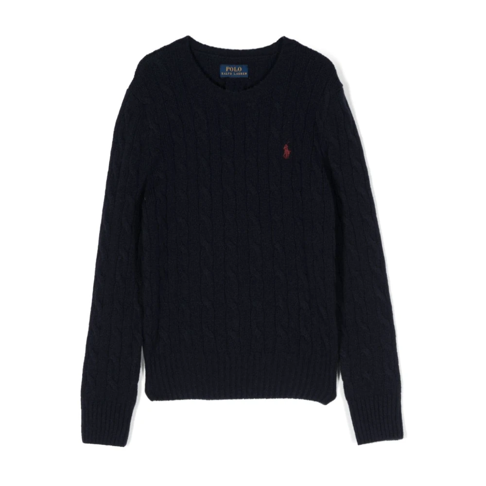 Polo Ralph Lauren Navy Cable Sweater Pullover för Pojkar Blue, Pojke