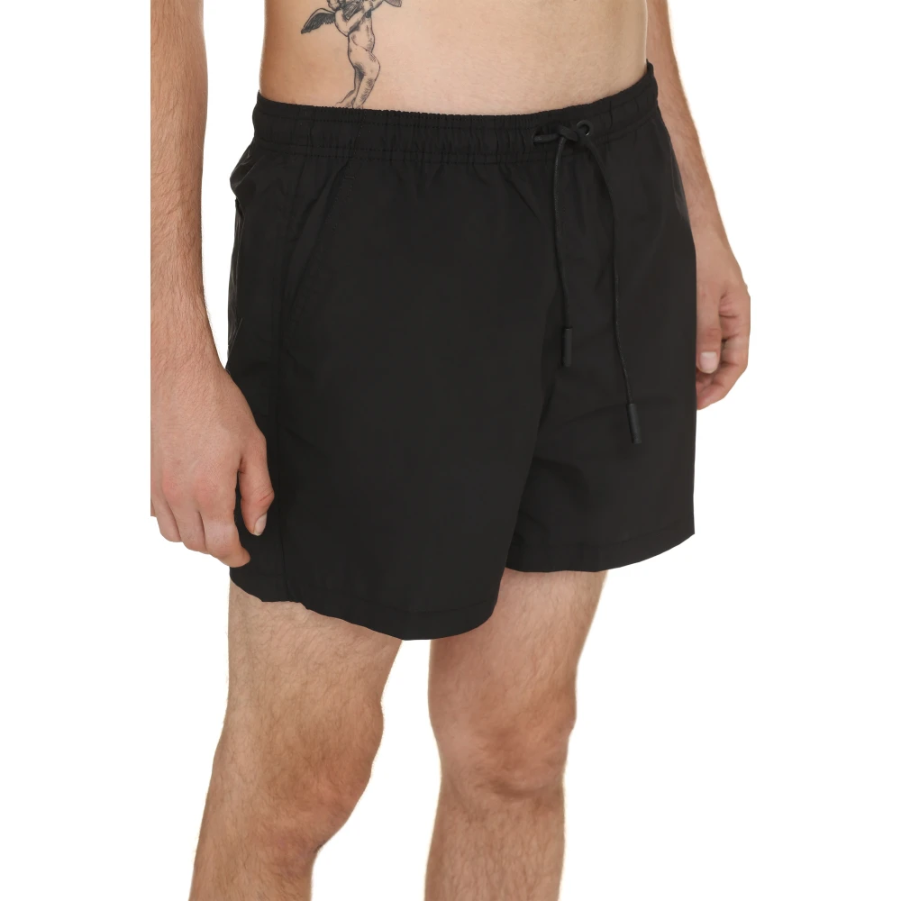 Marcelo Burlon Zwemshorts met mesh voering Black Heren
