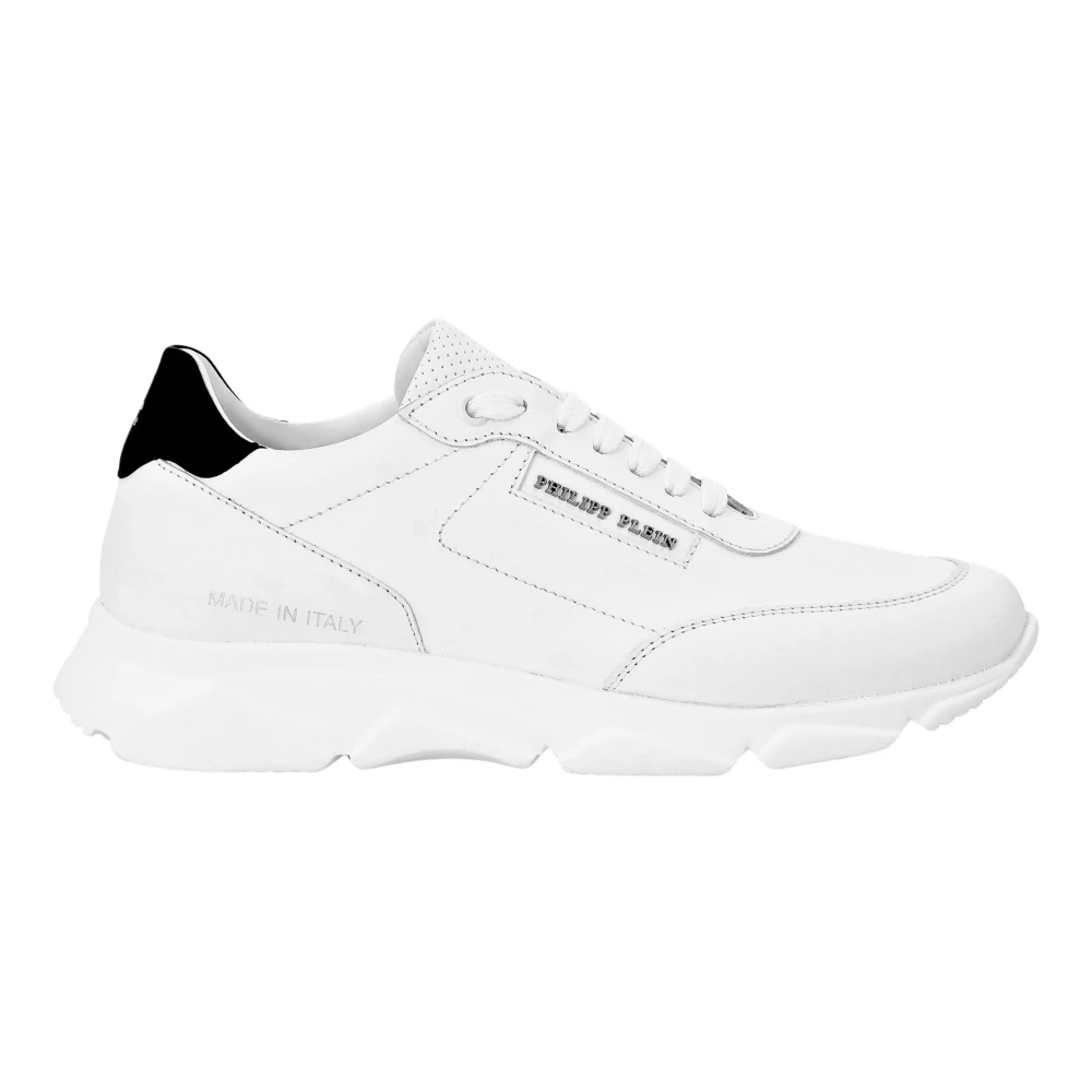 Philipp Plein Leather Lo-Top Sneakers Dames Schoenen Wit