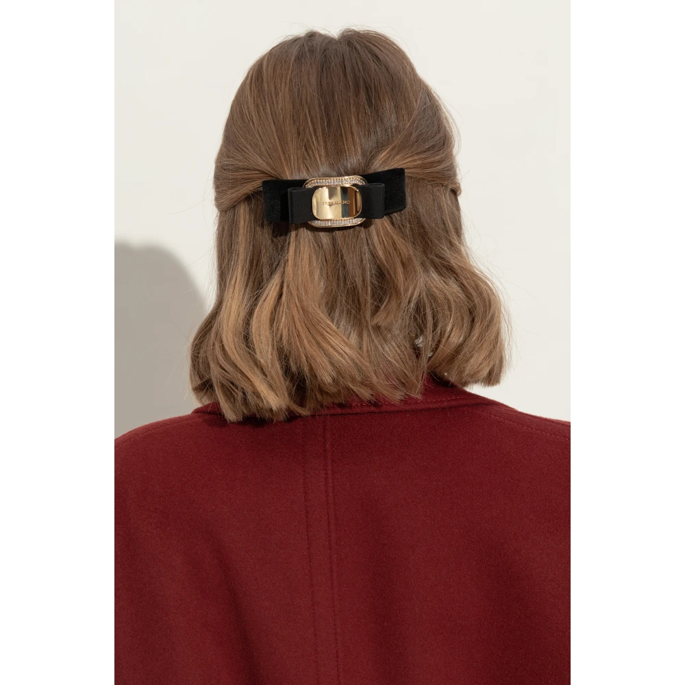 Salvatore Ferragamo Fluwelen haarspeld Yellow Dames