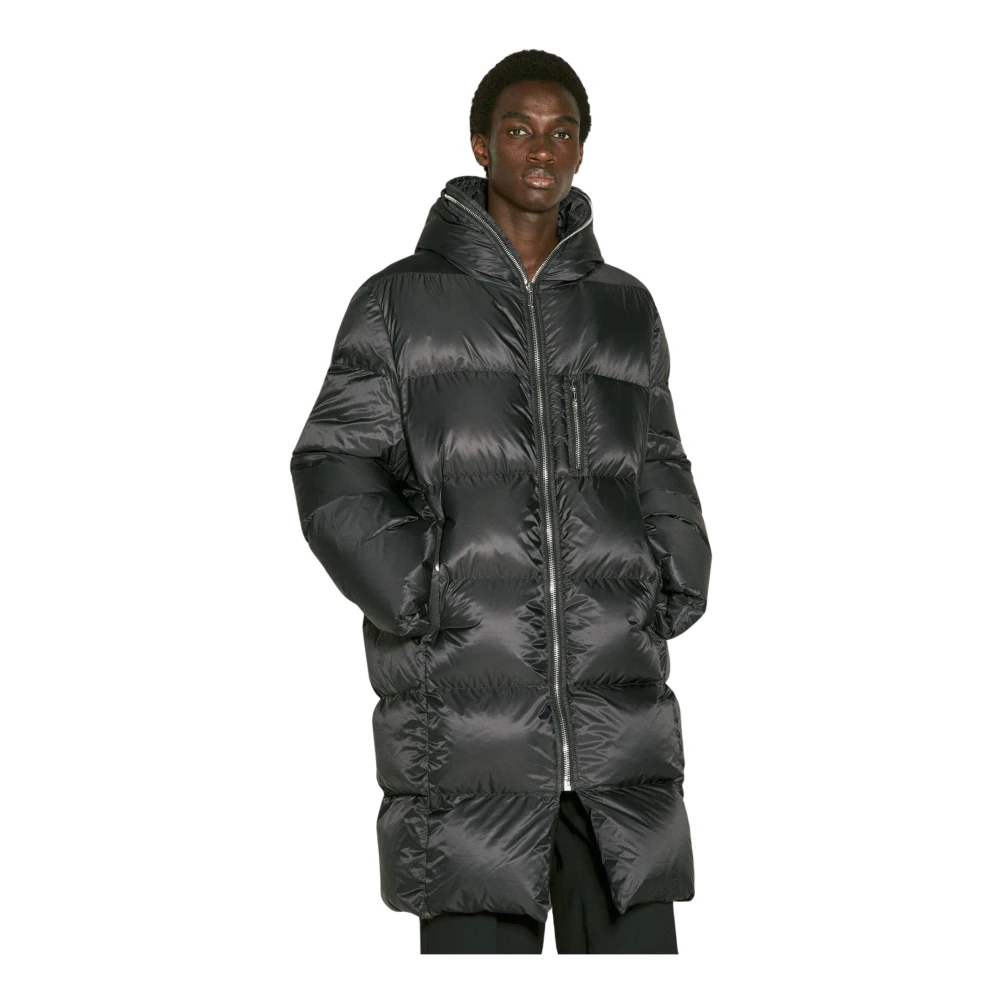 Moncler Coats Black Heren