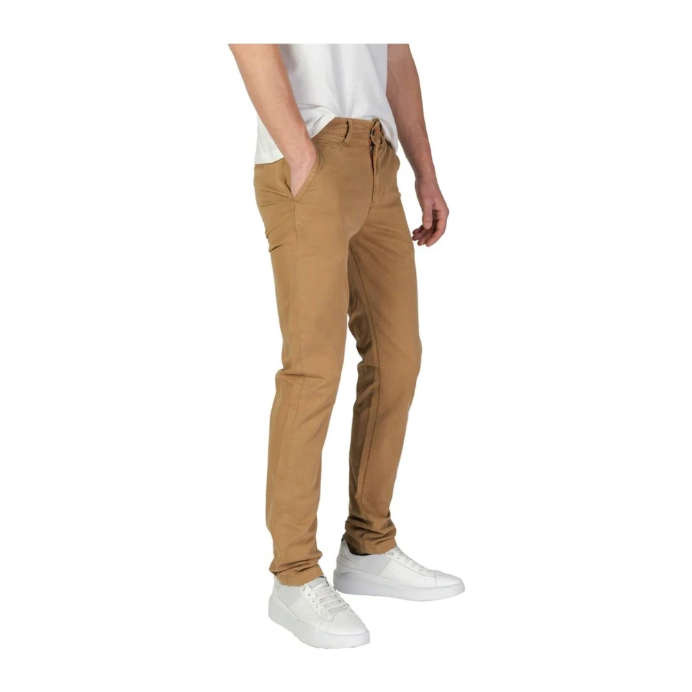Superdry Slim Fit Katoenen Jeans Beige Heren
