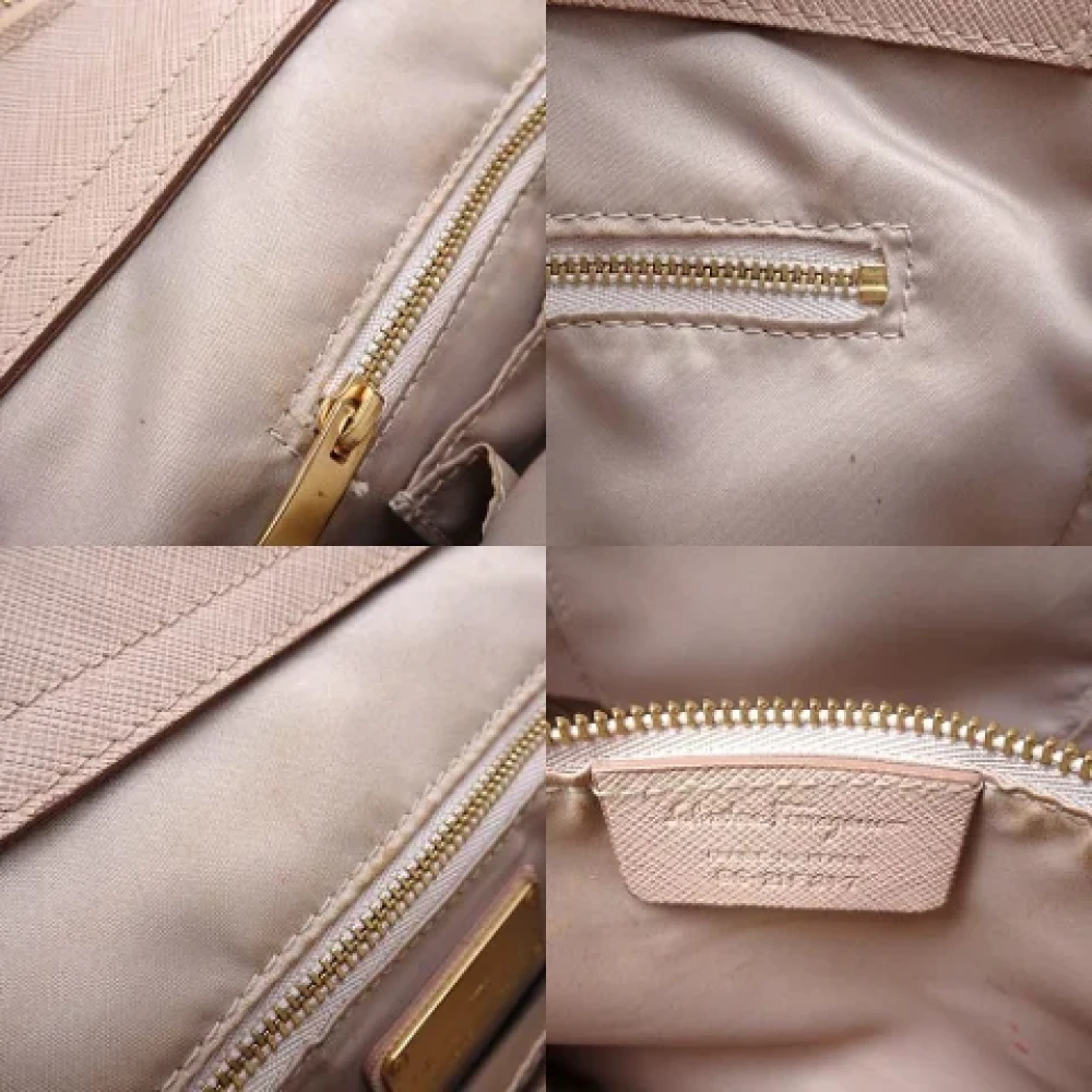 Salvatore Ferragamo Pre-owned Leather handbags Pink Dames