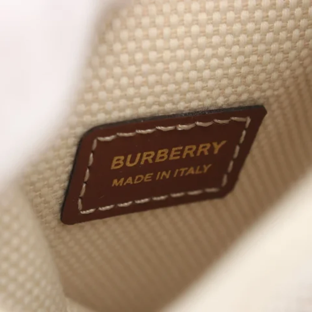 Burberry Vintage Pre-owned Leather shoulder-bags Beige Dames