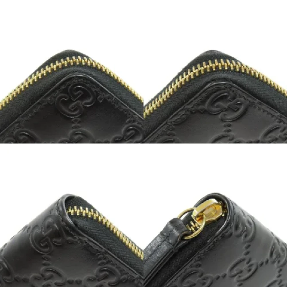 Gucci Vintage Pre-owned Leather home-office Black Dames