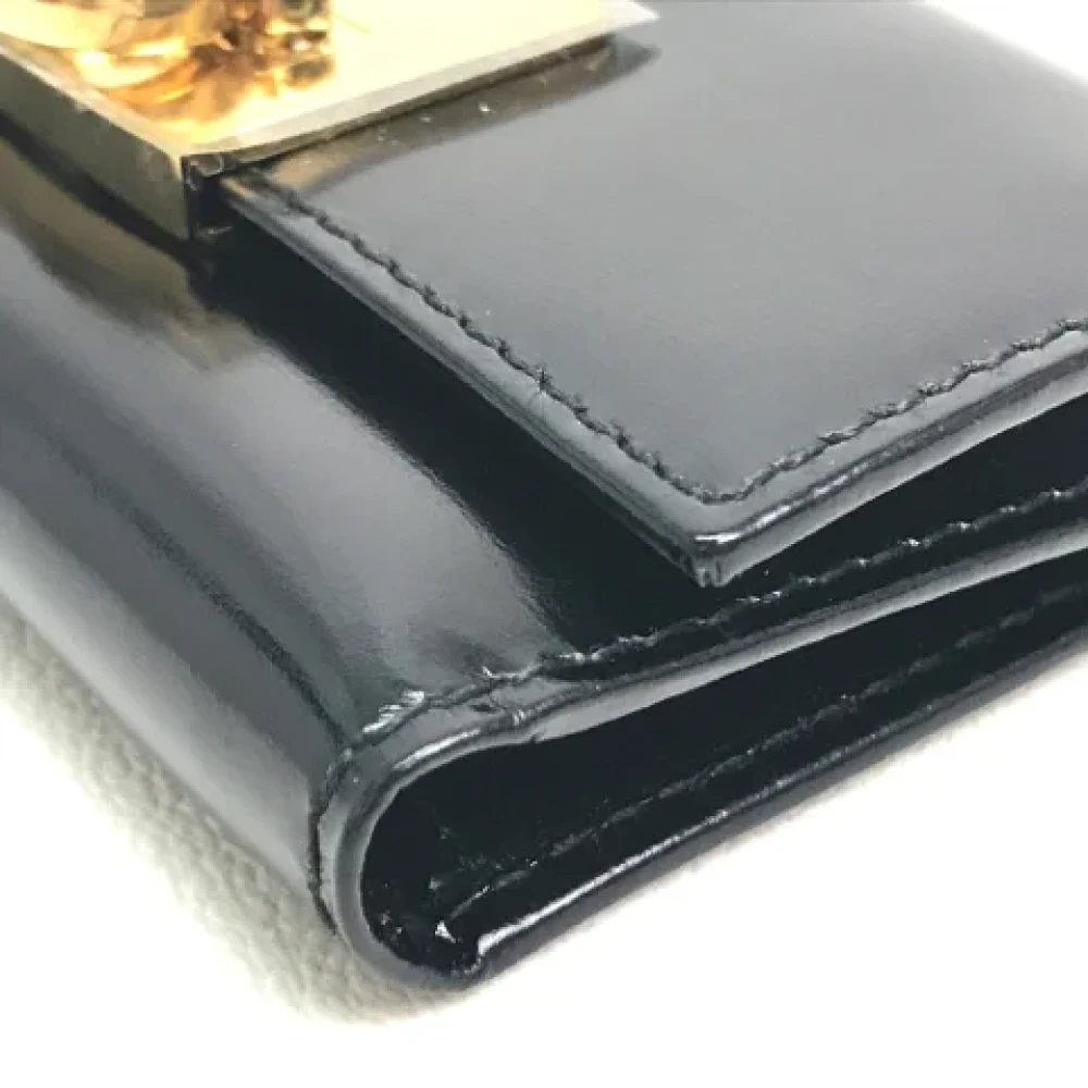 Salvatore Ferragamo Pre-owned Leather key-holders Black Dames