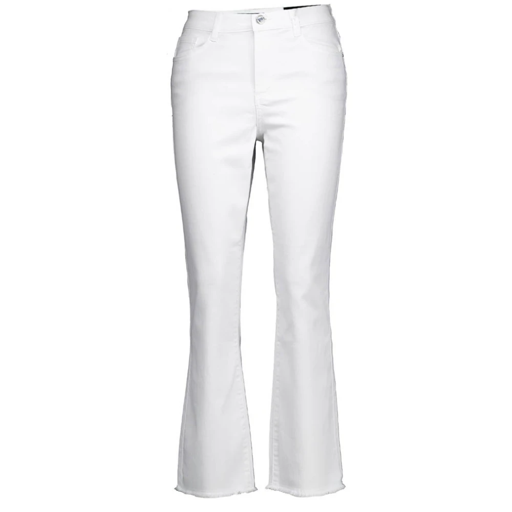 Joseph Ribkoff Trendy Cropped Flared Jeans White Dames